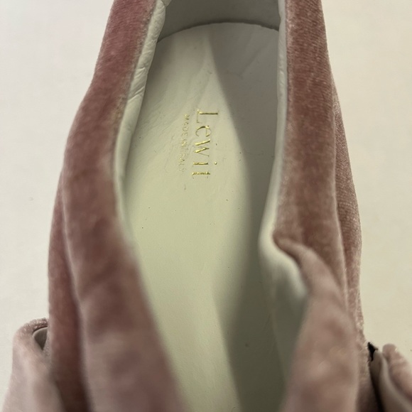 Lewit Arlo  Pink Velvet Slip-On Platform Sneaker NWOB - Picture 5 of 7